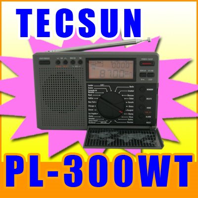 TECSUN PL-300WT WORLD TIME FM STEREO AM SW WORLD BAND DIGITAL SIGNAL PROCESSING RADIO