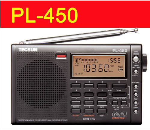 Tecsun PL450 PLL Digital FM/AM/LW/Shortwave Radio PL-450