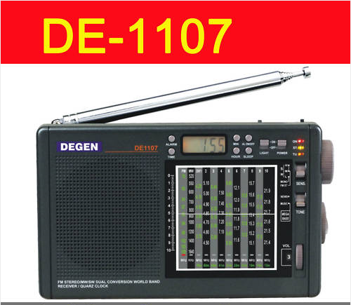 DEGEN DE1107 DIGITAL CLOCK FM/AM/SW MULTI BAND RADIO