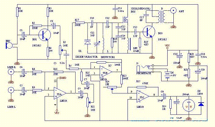 A small FM transmitter circuit