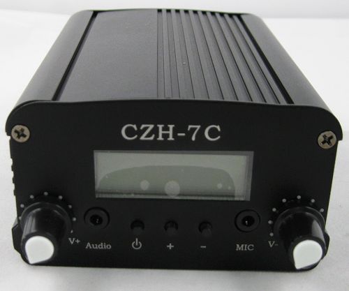 10pcs FMUSER 7W CZH-7C FM stereo PLL broadcast transmitter GP antenna power KIT