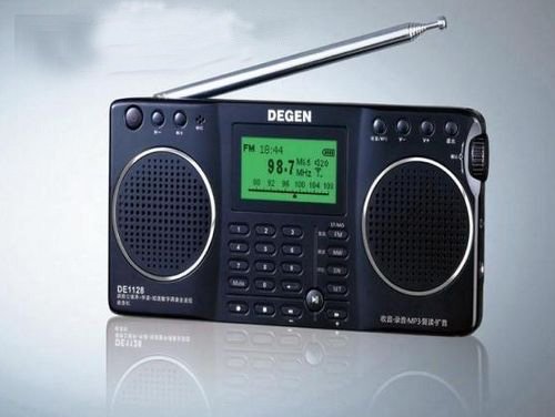 Degen DE1128 FM MW SW Full-band SD card E-book reading Radio