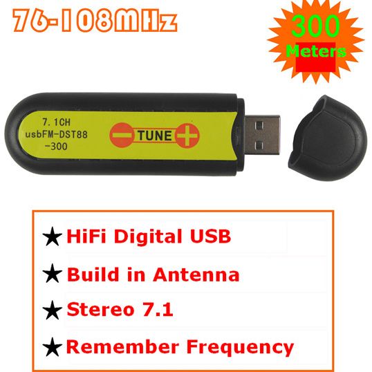 FMUSER USB FM transmitter wireless sound card stereo 7.1 channel