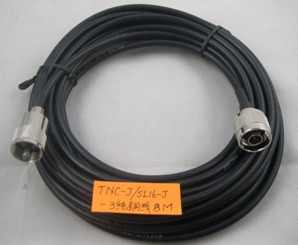 FMUSER -3 8meters TNC-J-SL16-J feeder cable