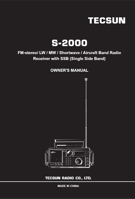 Download Tecsun S-2000 Radio English Manual PDF