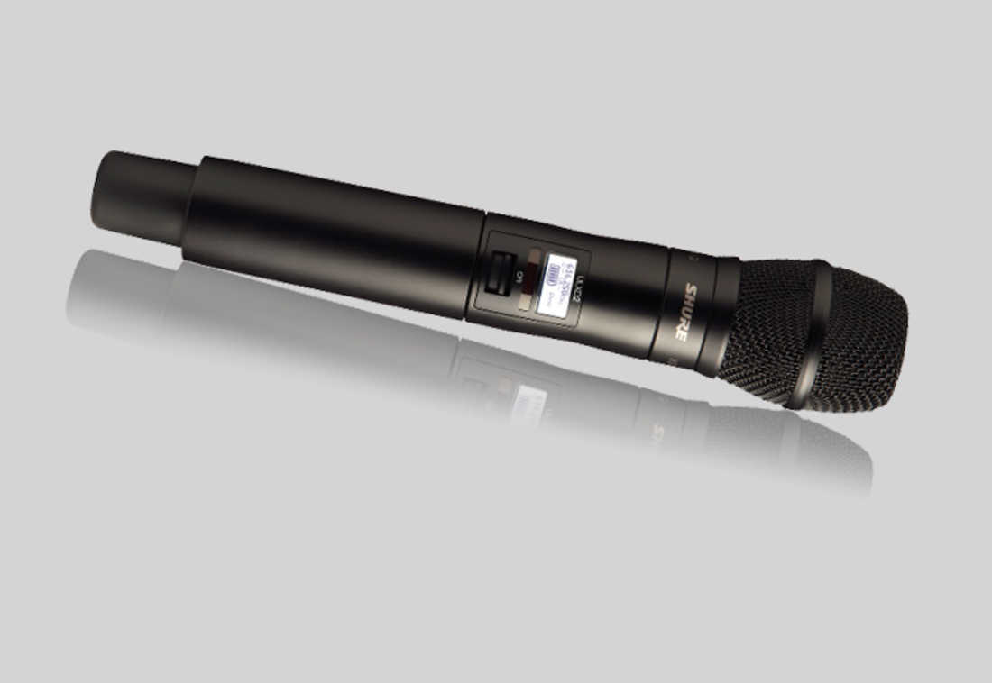 KSM9-equipped ULXD2 handheld wireless microphone transmitter