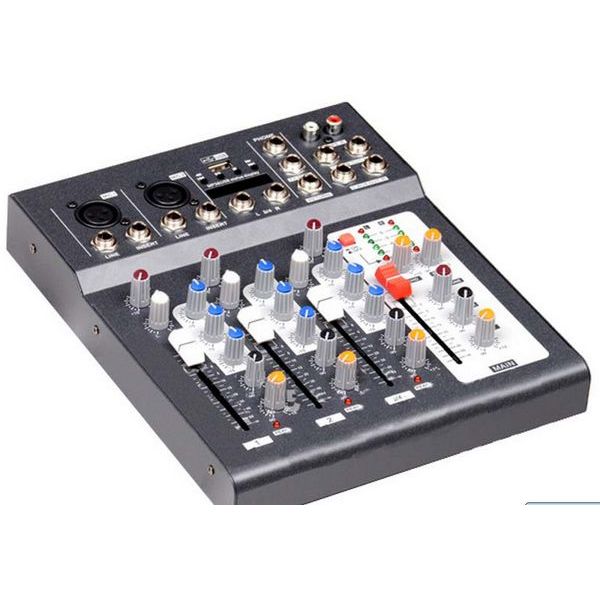 FU4S-USB 4 channel mixer sound mixing console