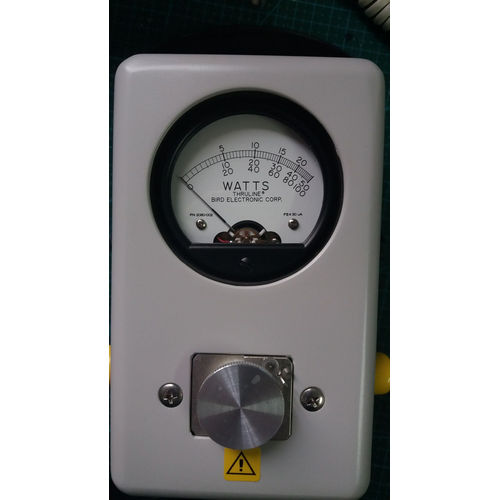 Measure the RF power with a Bird Thruline 43. Classical and Robust analog insertion accurate power measurement power meter