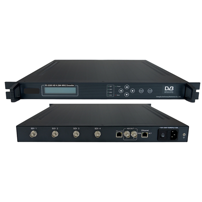 FMUSER FUTV4656 DVB-T / DVB-C (QAM) / ATSC 8VSB MPEG-4 AVC / H.264  Modulador codificador HD (sintonizador, HDMI, entrada YPbPr / CVBS /  S-Video; salida RF) con grabación / guardado / reproducción