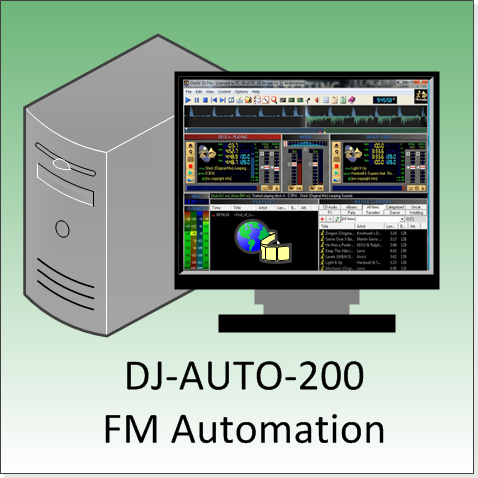 FMUSER DJ-AUTO-200 FM Audio Automatic Broadcast System Workstation for Radio Station in Air Room