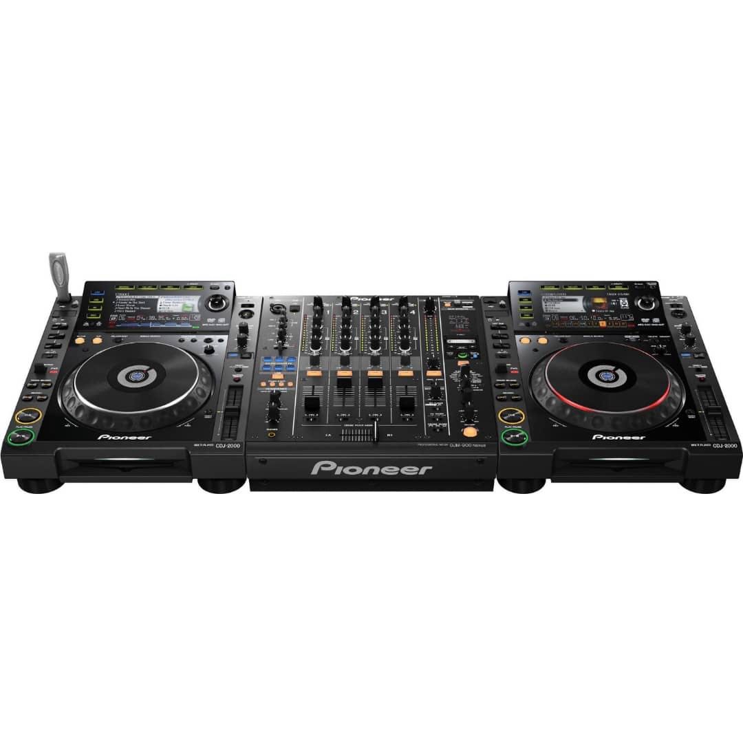 Pioneer CDJ-2000NXS2+DJM-900NXS2 Multi Player X2 Professional DJ Mixer Set -assen