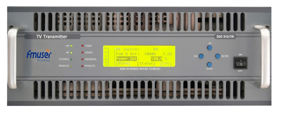 1KW Analog VHF UHF TV Transmitter 