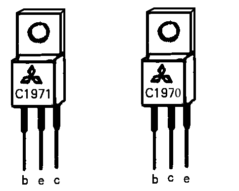 The different 2SC1970 C1971 2SC1972 RF power amplifiers