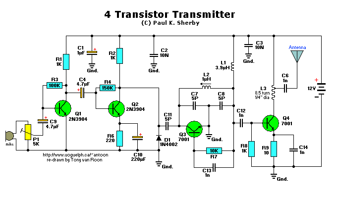 4 Transistor Transmitter
