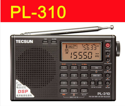 TECSUN PL-310 FM/ AM/ SW/ LW DSP WORLD BAND RADIO PL310