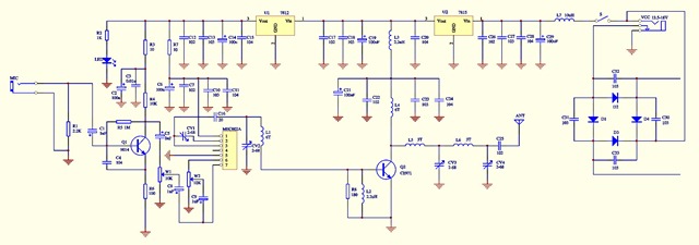 M002A 3 kilometers transmitter circuit