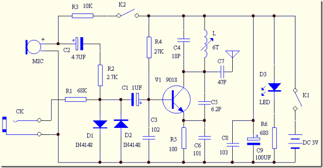 FM microphone with a 9018 production tutorial