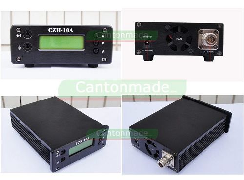 CZH-10A 0W - 10W Power Adjustable 87-108MHz FM Stereo Broadcast Transmitter  cover 1.5KM-3KM