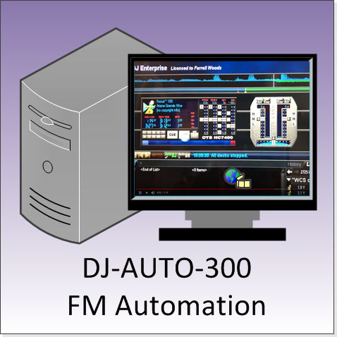 FMUSER DJ-AUTO-300 FM Audio Automatic Broadcast and Management System Workstation for Radio Station in Air Room