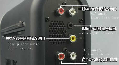 RCA input and output of car amplifier